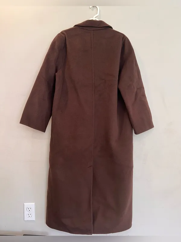 NWT Jenni Kayne Olivia Coat In Chocolate Brown Size Medium - Image 7