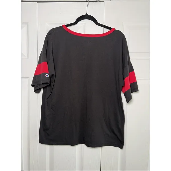 Champion Georgia Bulldogs Jersey T-Shirt Womens Size‎ M Black Red NCAA Cotton - Image 3