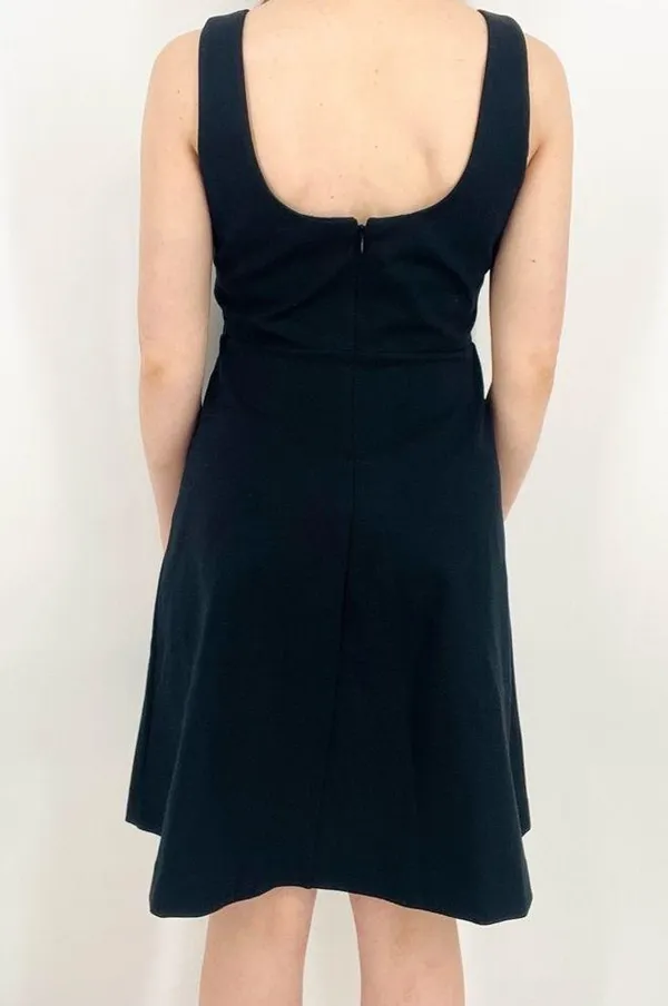 J. Crew Essential Black A-Line Mini Dress Sleeveless Formal Size S - Image 4