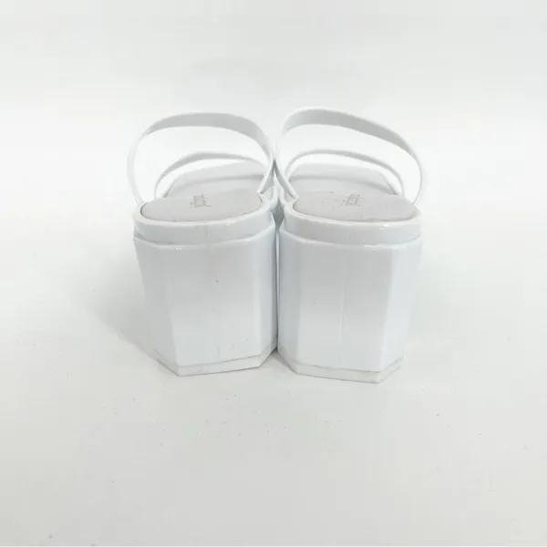 Jeffrey Campbell Jamm-3 Jelly Strappy Sandals Women's Size 9‎ White Y2K - Image 5