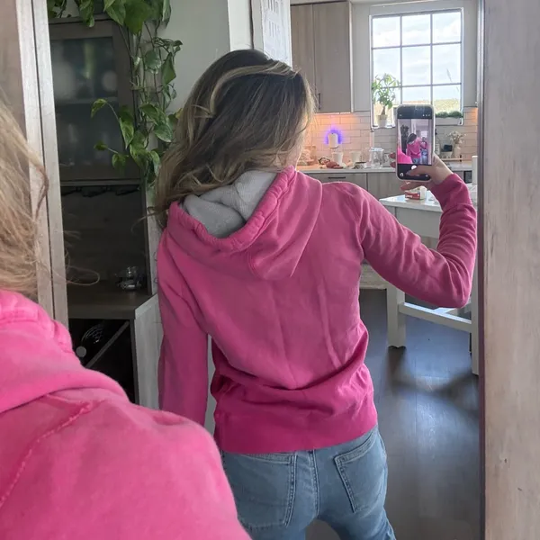 Abercrombie & Fitch Vintage Pink Hoodie (Size Medium) - Image 3