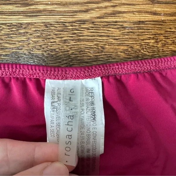 Rosa Cha Magenta High Waist‎ Bikini Set Size Large - Image 2