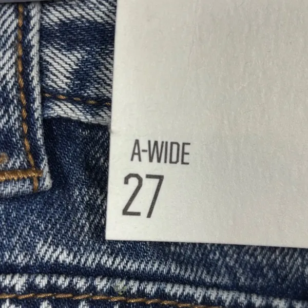BDG Urban Outfitters A Wide Leg Jeans Size 27‎ Acid Wash Denim - Image 6