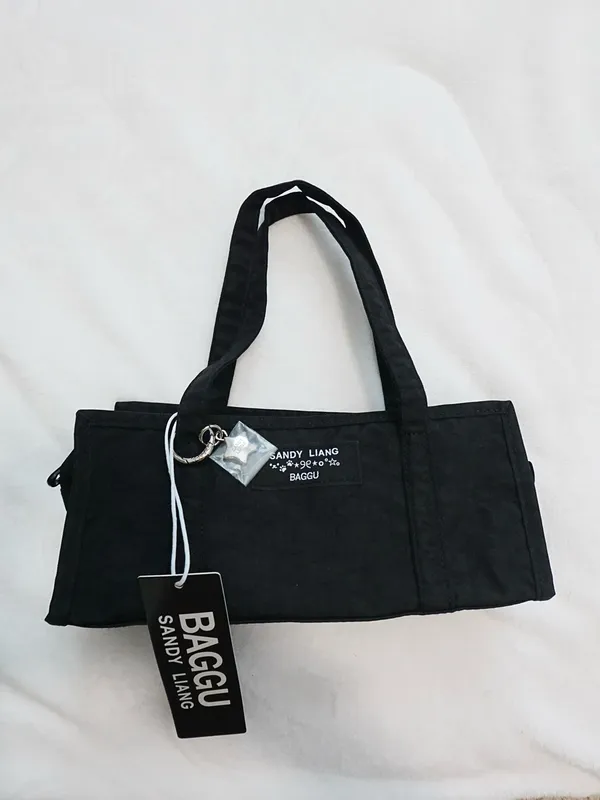 Baggu x Sandy Liang Mini Nylon Market Bag - Black - NWT - Image 2