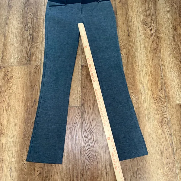 Express‎ Columnist Gray Stretch Dress Pants Black Trim Size 4R Corpcore Y2K work - Image 4