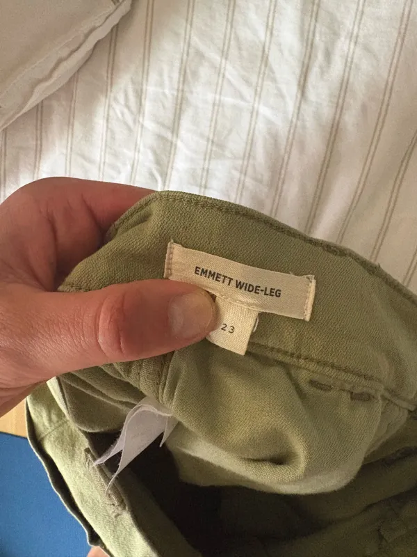 Madewell Emmett Wide-Leg Pants green - Image 3