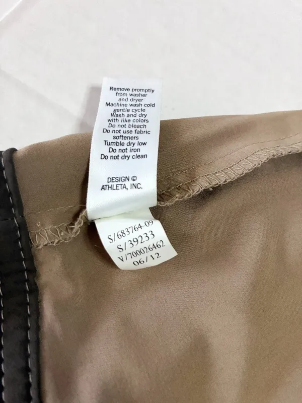Athleta Whatever A-Line Skort Flare Active Skirt with Shorts - Size 4 - Tan - Image 8