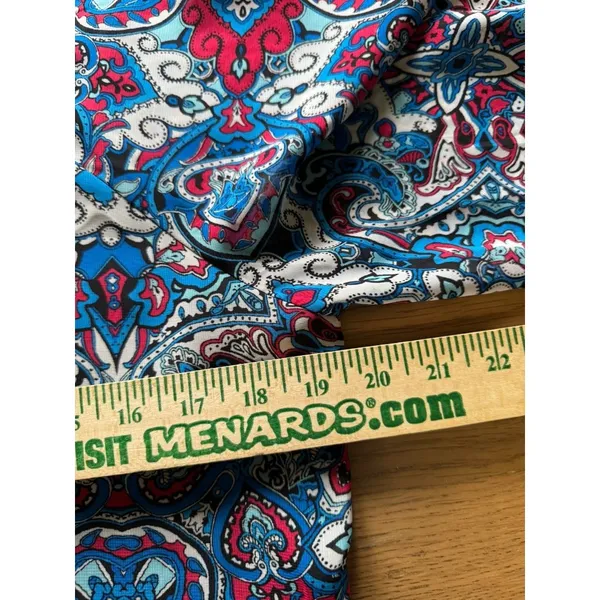 Rock 47 Wrangler Women Size Small‎ Paisley Blouse Polyester Lightweight Western - Image 5