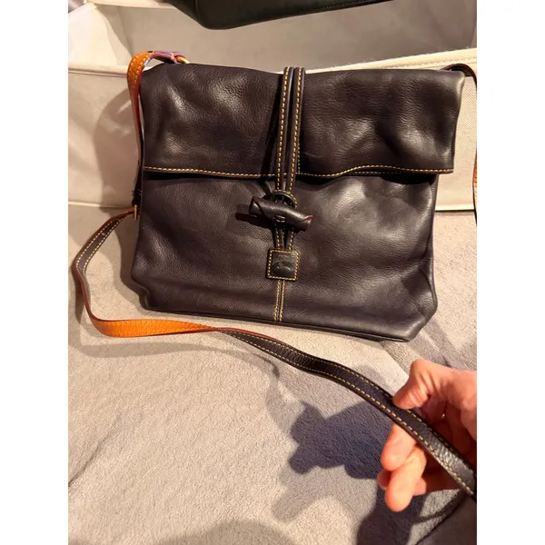 Dooney & Bourke Women Crossbody Bag Small Black Leather Toggle Flap Adjustable - Image 3