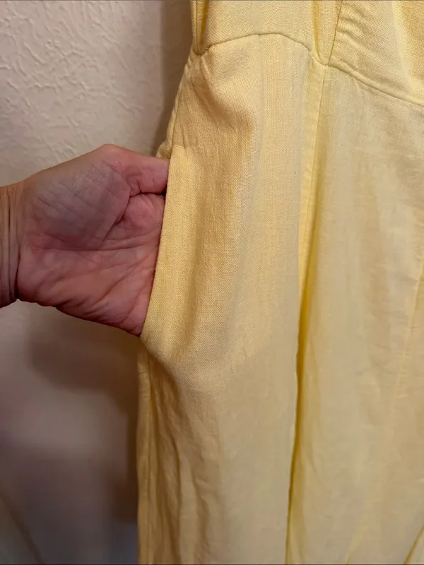 🌼🌼🌼BOGOHO🌼🌼🌼Old Navy Yellow Sleeveless Summer Dress-Small - Image 10