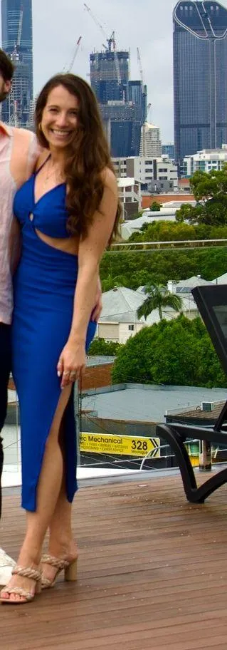 Royal Blue Cut Out Dress - Image 3