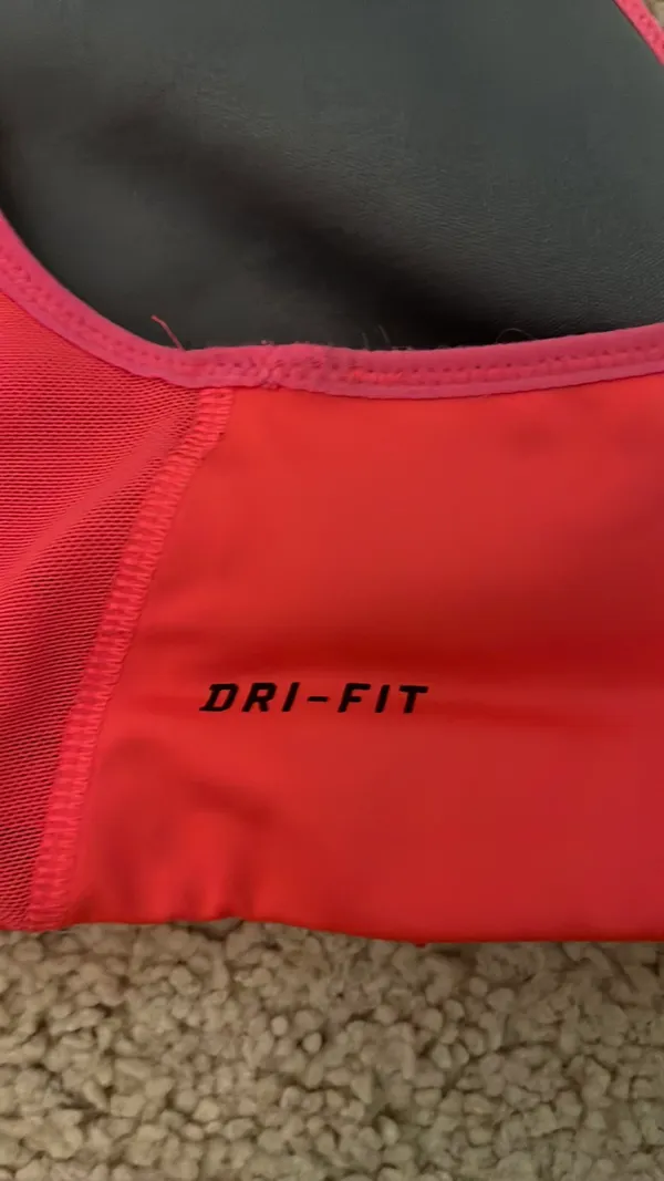 Pink Nike Dri-FIT Racerback Bra Sports Large Women’s - Image 3