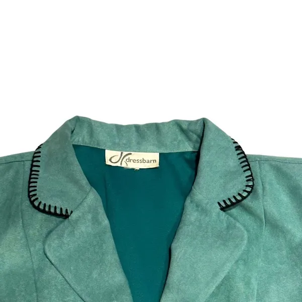 Vintage Dress Barn Aqua Jacket Size 8 - Image 5