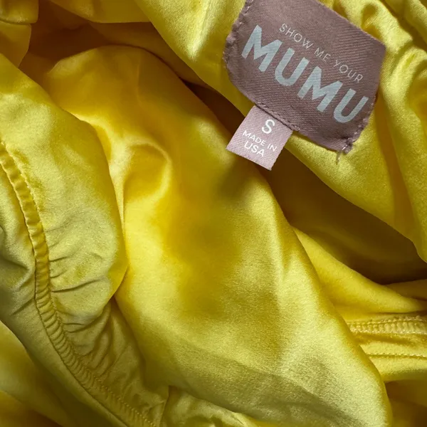 NWOT SHOW ME YOUR MUMU - Taylor Tube Dress size small Color Yellow Luxe - Image 6
