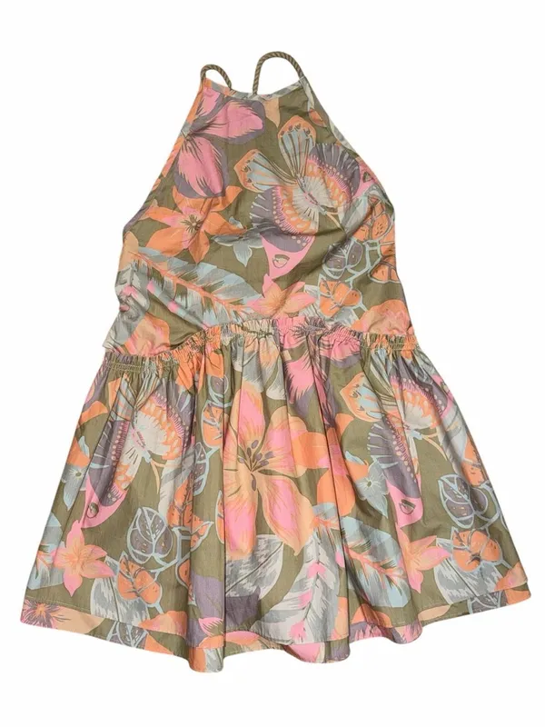 Free people Floral Print Drop Waist Mini Backless Dress(Size XS) - Image 4