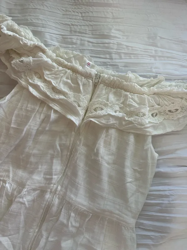 White Off-The-Shoulder Dress - Image 3