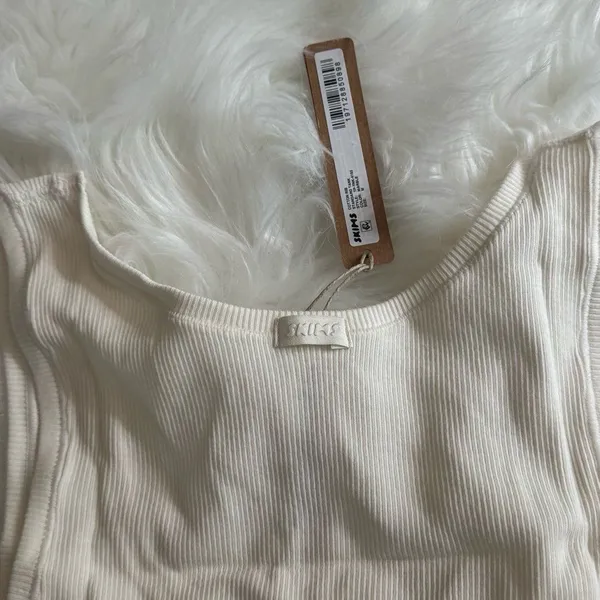 Skims Cotton Rib Tank Marble Size Medium - Image 7