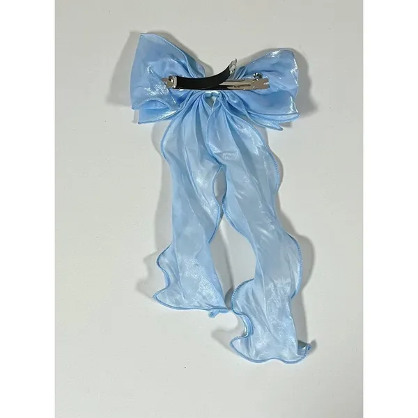 Blue Frill Bow Hair Clip Accessory 🩵 - Image 4