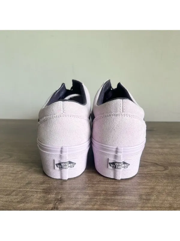 Vans Old Skool Unisex Suede Lavender Shoe Size 8 or 9.5 #217 - Image 5