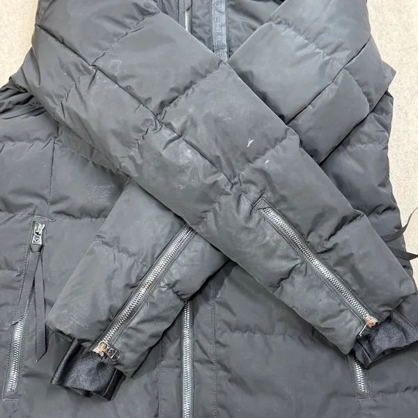 Obermeyer Winter Jacket Womens 8 Black Down Ski Snowboarding Gorpcore Collegiate - Image 7