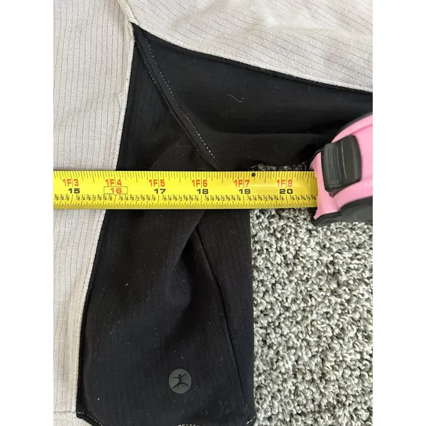 Danskin Tan and black Colorblock Crew Neck long sleeve sweatshirt M - Image 8