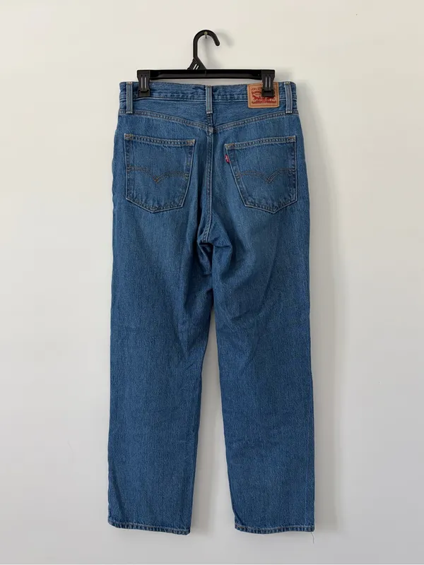 Levi’s ‘94 Baggy Mid Rise Wide Leg Medium Wash Blue Denim Casual Jeans 27 - Image 2