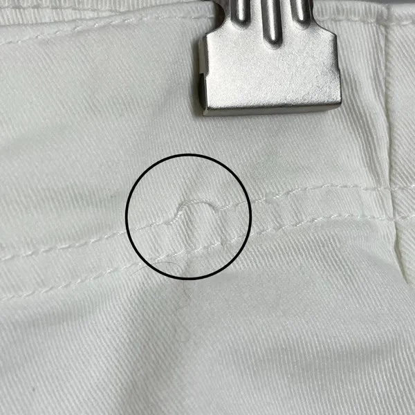 Frame Trapunto Moto Pants Joggers White Zipper Ankle Seam Details Women Size‎ 25 - Image 8