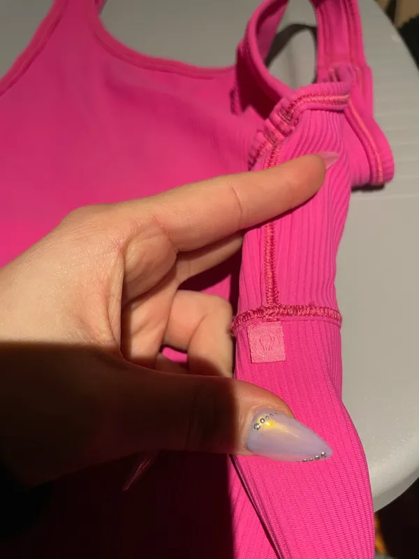 Lululemon POW Pink Ribbed Power Pivot Tank 6 - Image 6