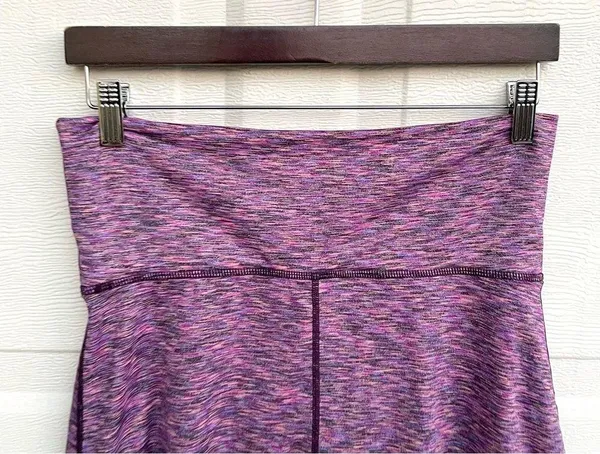 PrAna Womens Skort Purple Space Dye Leanne Performance Fold Over Waist Small - Image 5