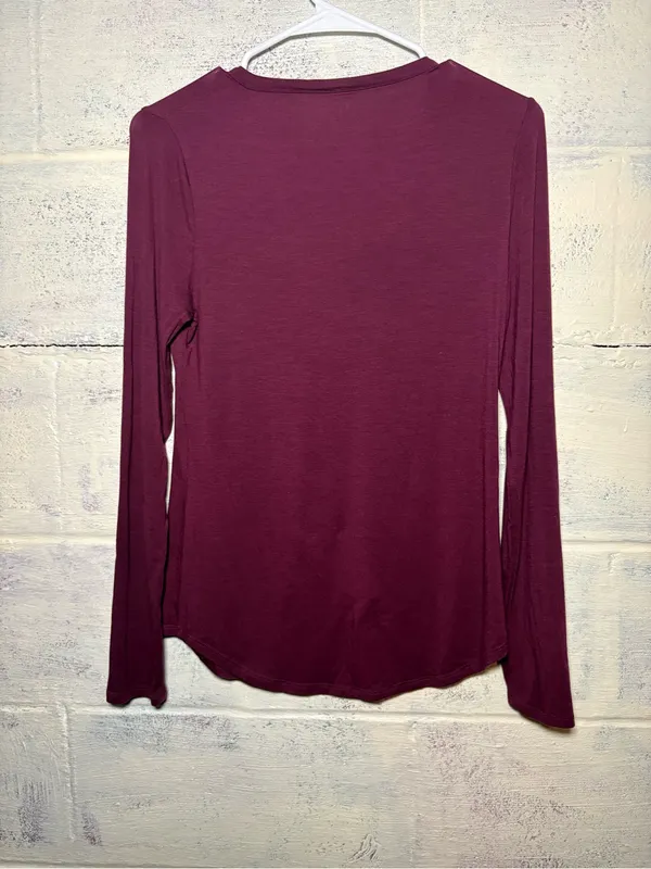 Athleta Nighttime Bliss Sleep Top Deep Burgundy XS - Image 6