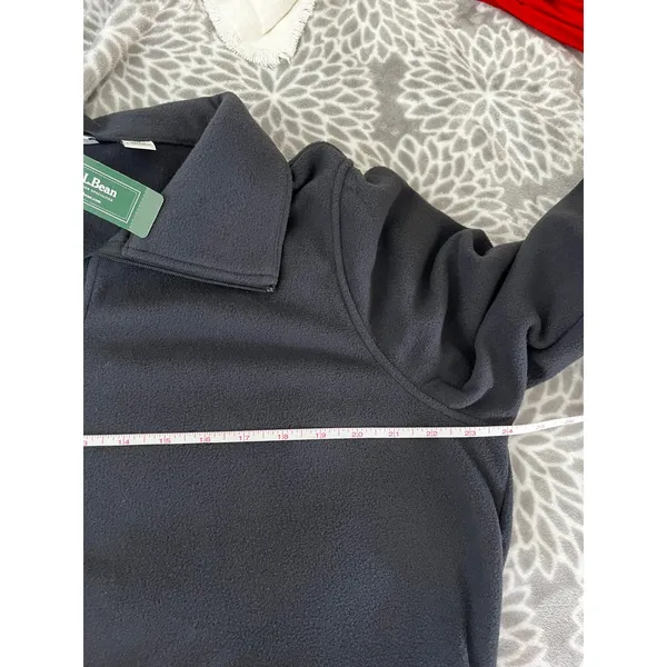 LL Bean Womens XL Full Zip Fleece Jacket Black Outdoor Gorpcore Granola Hiking - Image 5