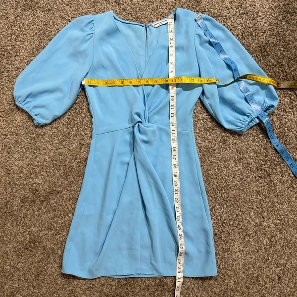Amanda Uprichard New York Sky Blue Cocktail Dress Size XS - Image 6