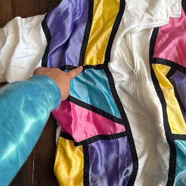 Vintage 90s Slade Colorblock Windbreaker Jacket - Image 5