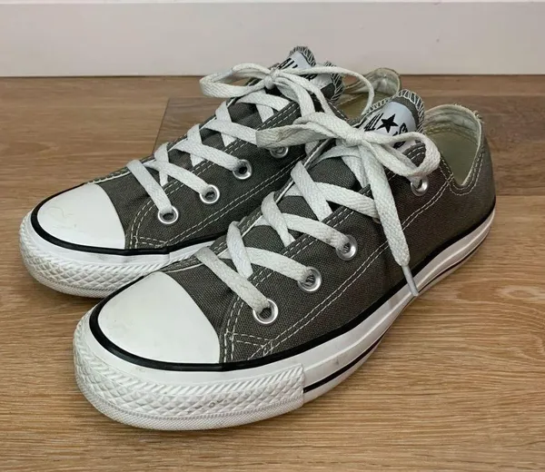 Converse All Star Chuck Taylor Gray Canvas Women’s Sneaker - Image 3