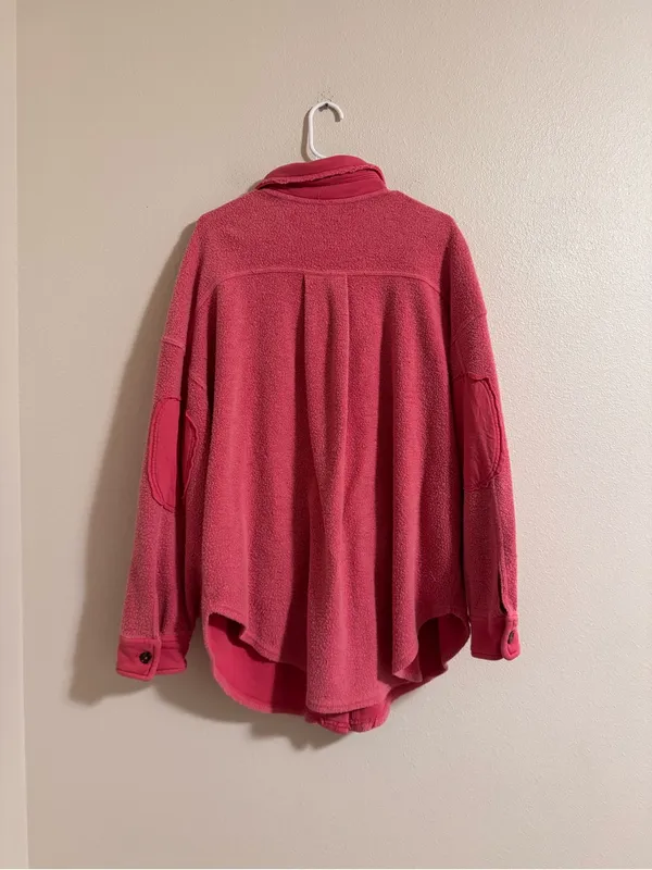 Free People ruby jacket in bright pink - Image 3