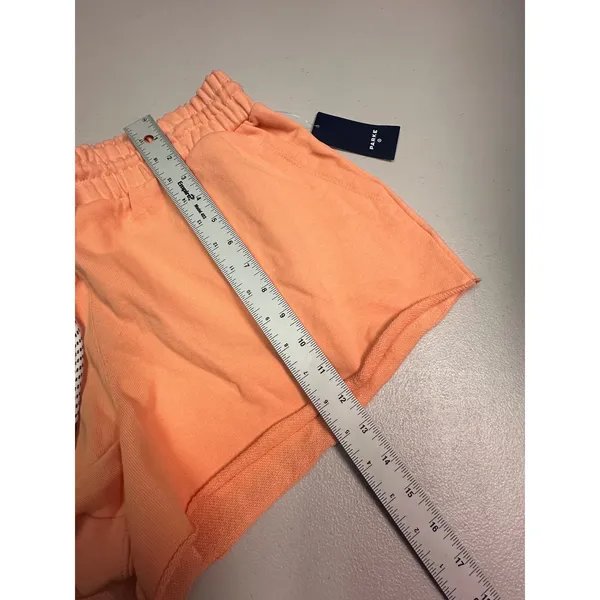 Parke for Target Orange French Terry Sweat Shorts High Rise Drawstring Large - Image 4
