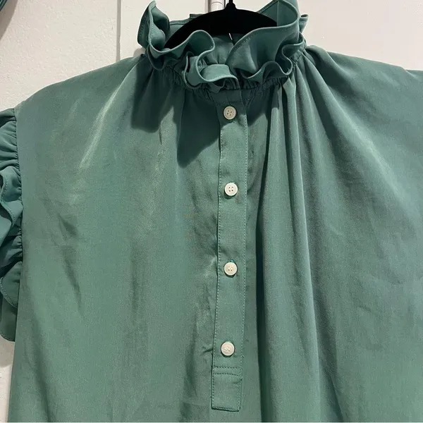KOCH Pixie Blouse Top Green - Image 3