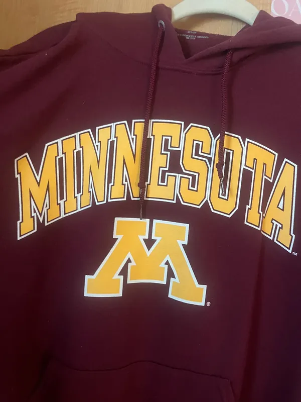 Minnesota Gophers Hoodie Red Size M - Image 2