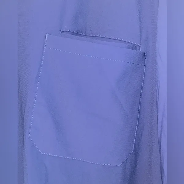 Grey’s Anatomy Edge Scrub Top NWT 3XL Color is‎ Indigo (Dark/Navy Blue) Stretch - Image 4