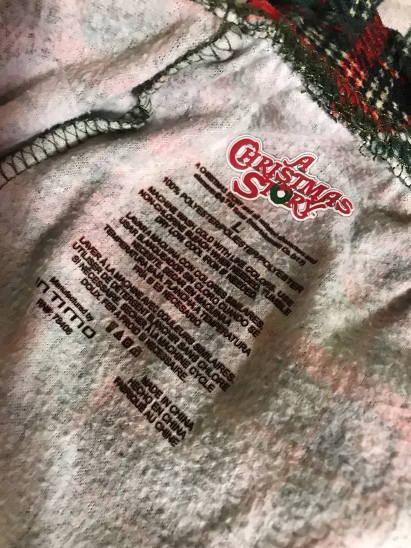 Boutique A Christmas Story Ralphie Pajama Set Sz L - Image 4
