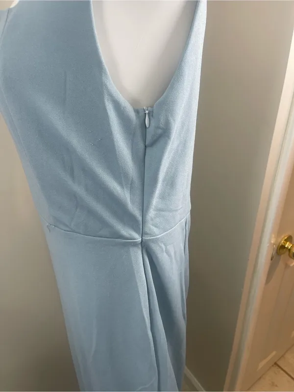 Cupshe Dusty Blue Square Neck Maxi Dress - Image 4