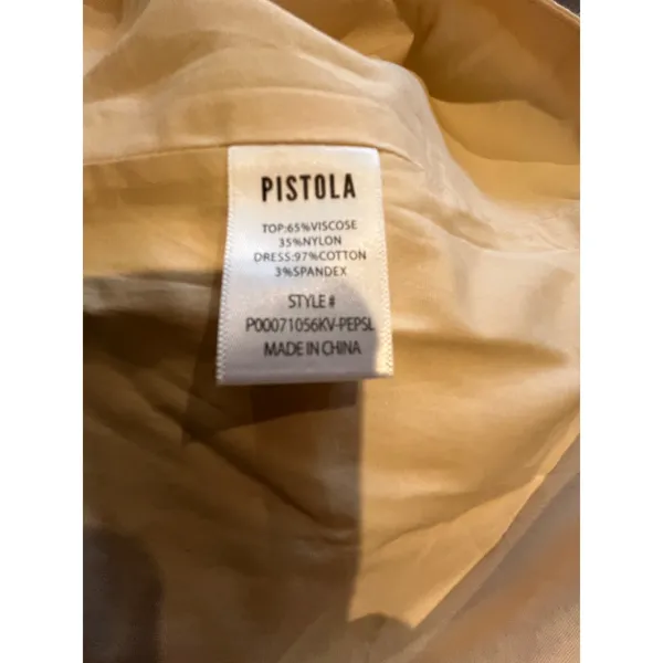 Pistola Mavo Midi Dress Pepper and‎ Salt Black Cream P00071056KV - Image 3