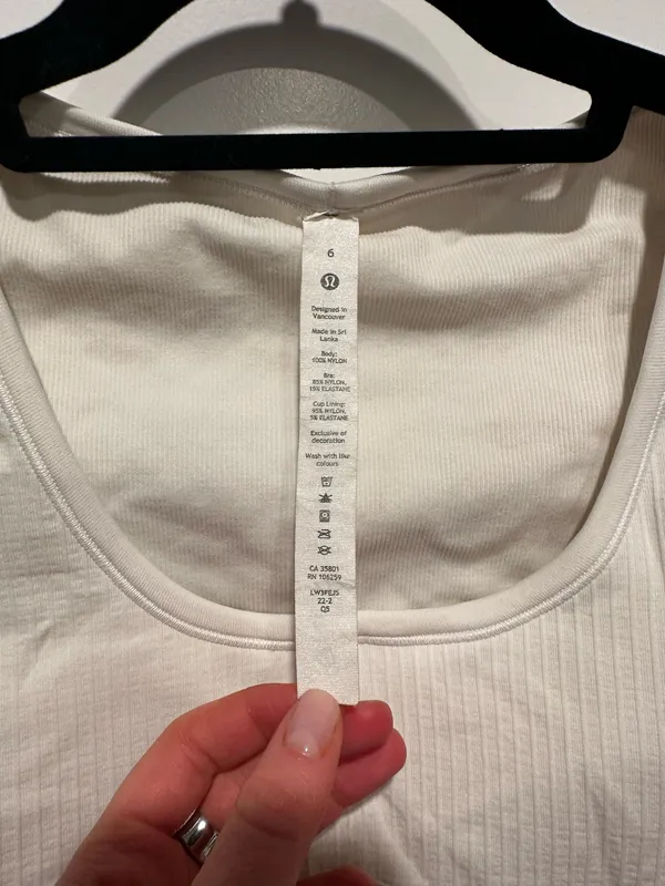 Lululemon Short Sleeve Top White - Image 4
