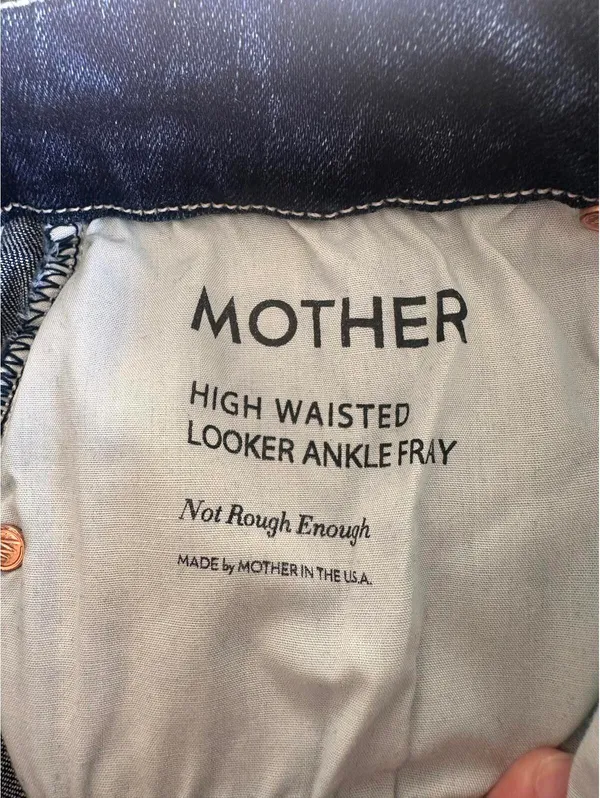 MOTHER Denim The High Waisted Looker Ankle Fray in Not Rough Enough Women’s size 26 - Image 8
