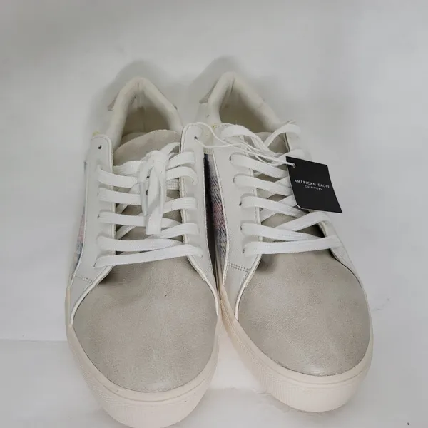 American Eagle Outfitters Sneakers Womens 8 Red White Blue‎ Plaid Shoes Fashion - Image 4