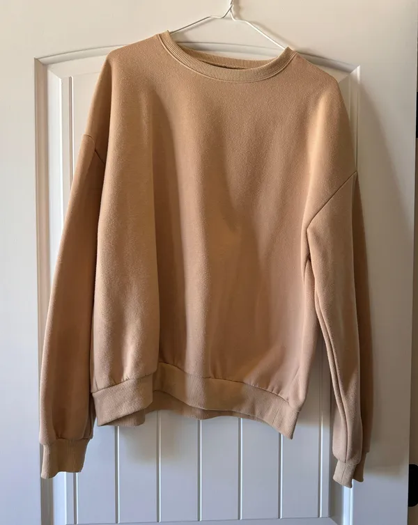 Khaki Oversized Sweat Shirt  - Image 2