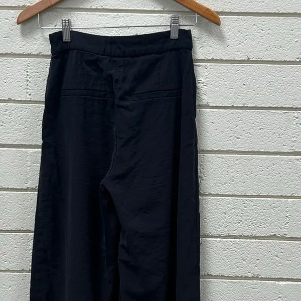 H & M Black Wide Leg Dress Pants size 2 - Image 6