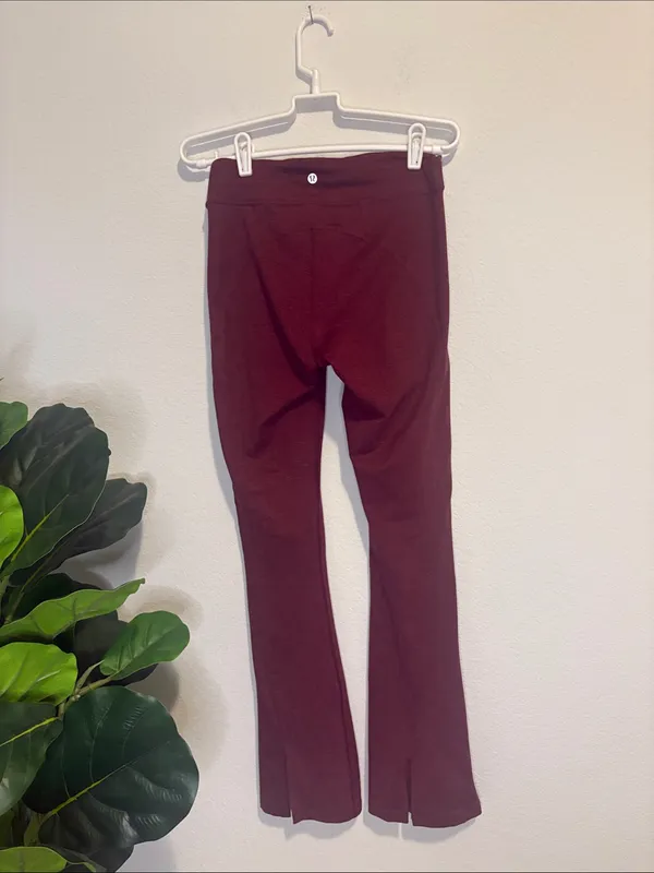 lululemon athletica maroon Flare yoga pants - Image 3
