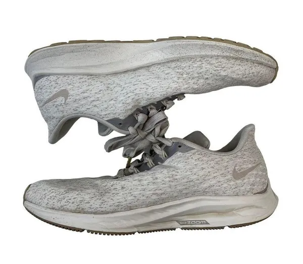 Nike Size 7.5 Air Zoom Pegasus 35 Premium Running Shoes Vast Grey AH8392-002 - Image 2