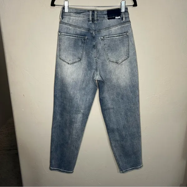 Risen High‎ Rise Tummy Control Crop Mom Denim Jeans - Image 9